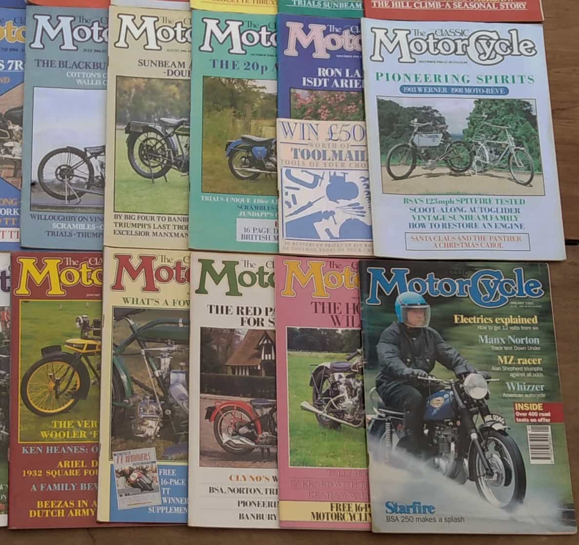 Vintage Classic Motorcycle Magazine 1985-93